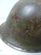 Mk3 Canadian / British Army Original WW2 Turtle Helmet High Rivet - The Militaria Shop