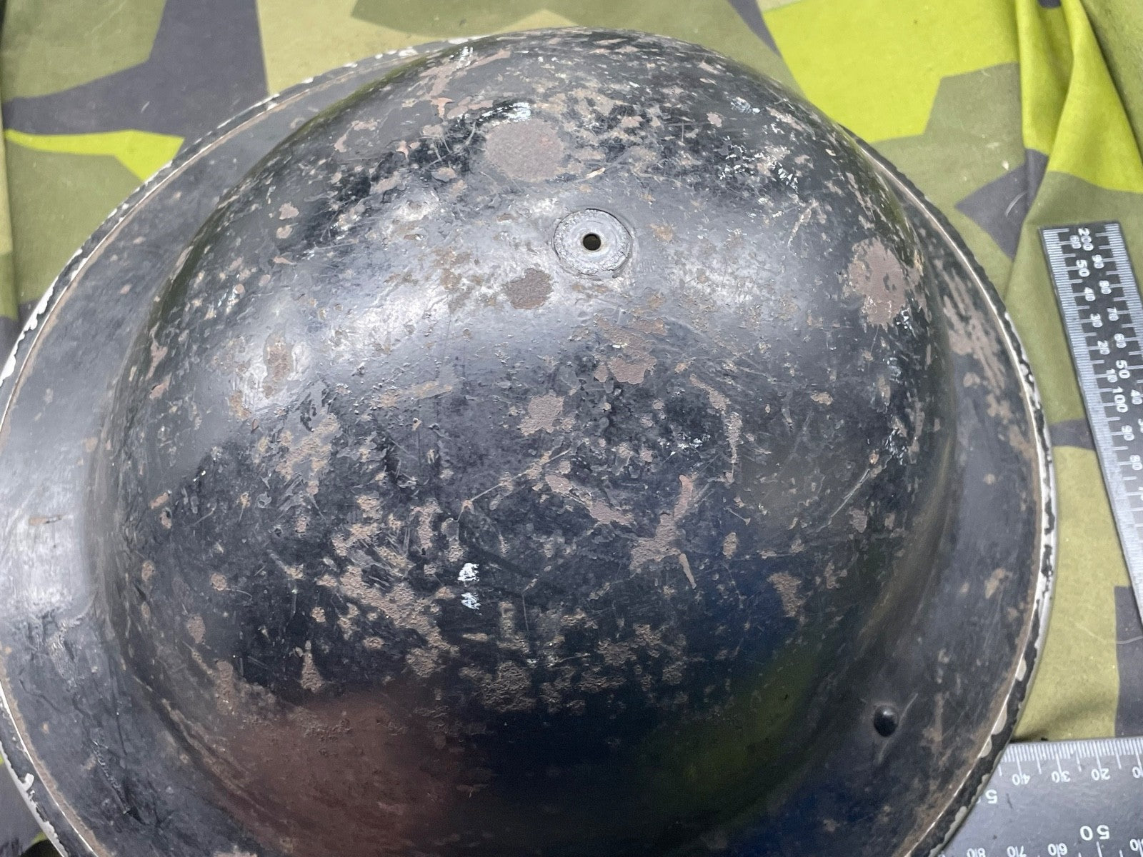 Original WW2 British Home Front Warden's / Civil Defence Helmet - The Militaria Shop