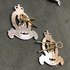 Genuine British Army Adjutant Generals Corps Collar Badges Pair - The Militaria Shop