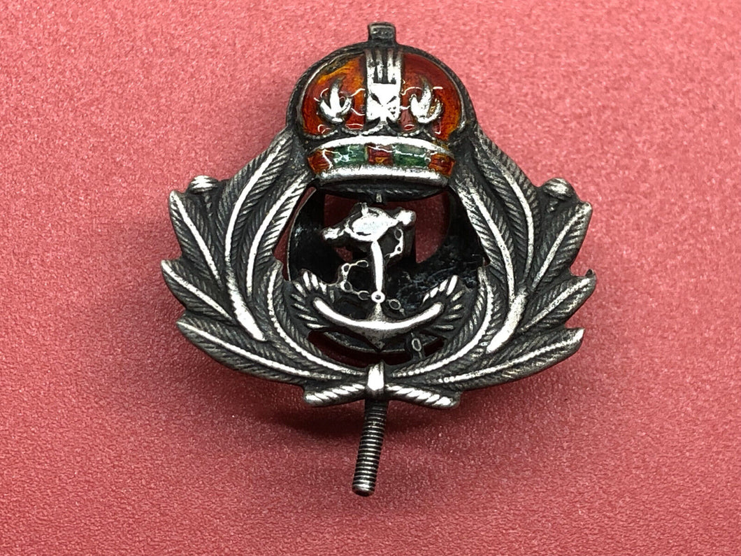 Original WW1 British Royal Navy Sterling Silver Sweetheart Brooch / Lapel Pin