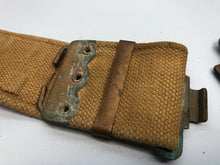 Charger l&#39;image dans la galerie, Original British Army 37 Pattern Webbing Belt - Size Normal 36&quot; Waist - WW2 Patt
