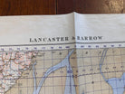 Original WW2 British Army GSGS OS Map of Great Britain - Lancaster & Barrow - The Militaria Shop
