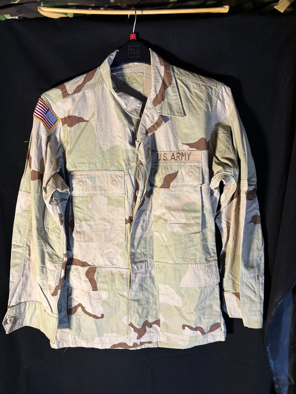 Gulf War US Army DCU Camouflaged Combat Field Coat/Jacket - Small/Short - The Militaria Shop