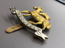 Load image into Gallery viewer, Original WW2 British Army Queen&#39;s Royal Regiment (West Surrey) Cap Badge
