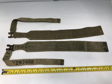 Load image into Gallery viewer, Original WW2 British Army 37 Pattern Canvass L Straps Set
