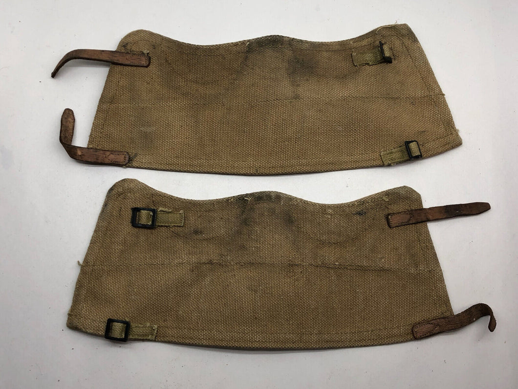 Original British Army WW2 37 Pattern Webbing Ankle Spats - Size 3