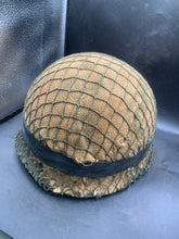 Load image into Gallery viewer, Genuine Dutch Army M53 Euroclone of US M1 Camouflaged Helmet &amp; Liner Set - The Militaria Shop
