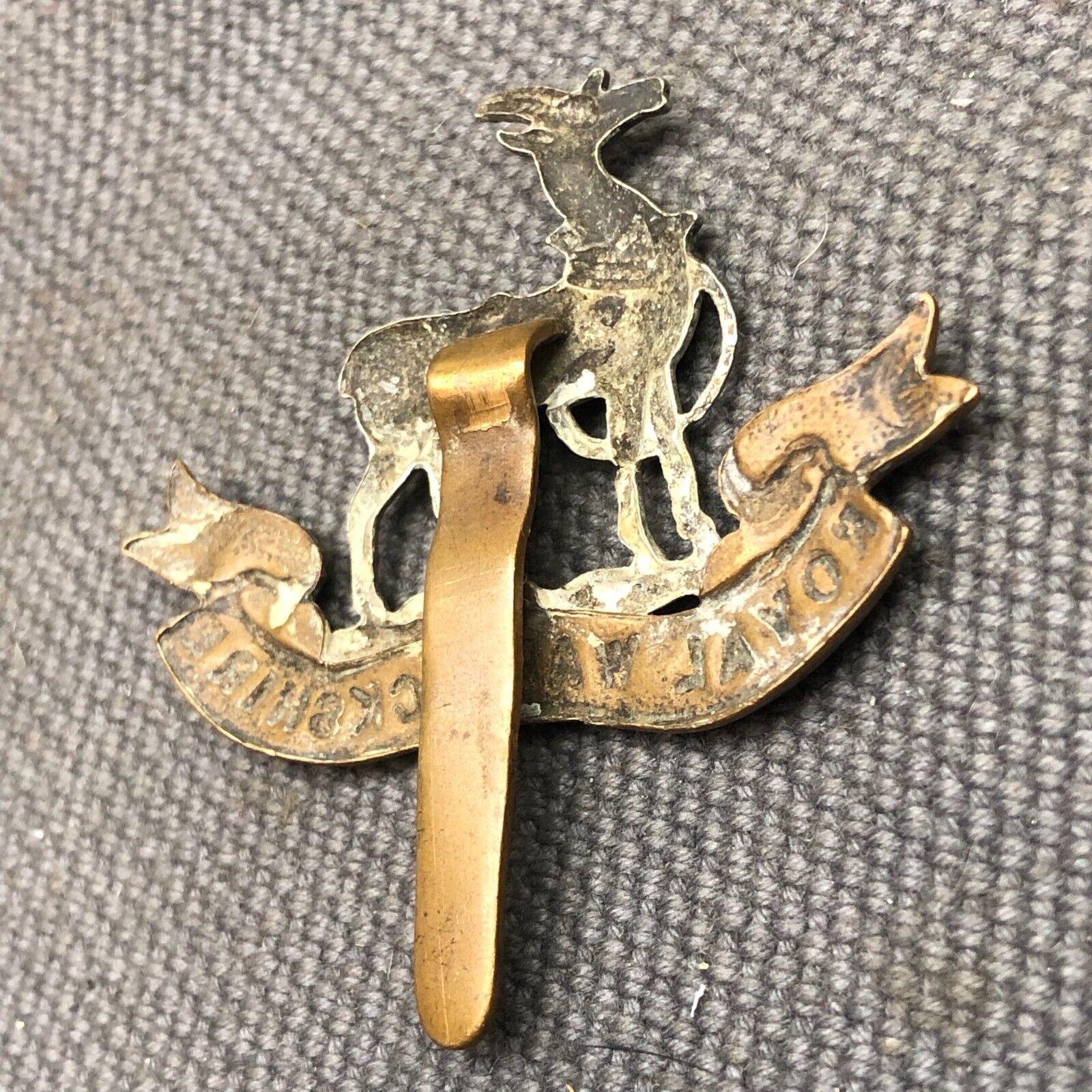 Original WW2 British Army Cap Badge - Royal Warwickshire - The Militaria Shop