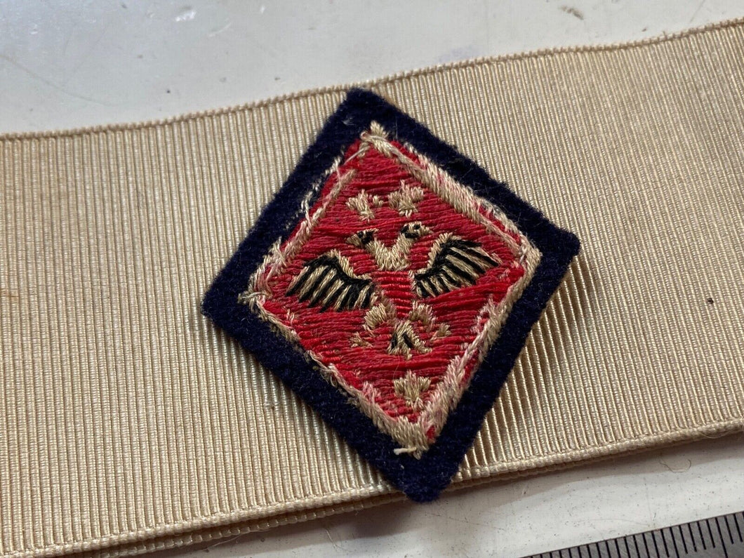 Original British Army Regimental Cap Band and Badge - Unknown Regiment