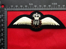 Load image into Gallery viewer, British Royal Air Force RAF Pilots Wings Queen&#39;s Crown Reproduction
