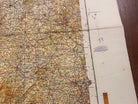 Original WW2 British Army RAF Navy Base Map of England - North Wales /Manchester - The Militaria Shop