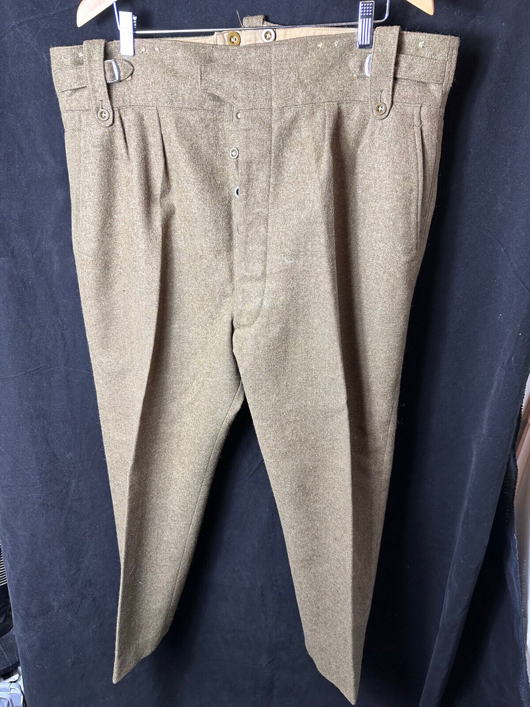 Genuine British Army Officers Purchased Battledress Serge Trousers - 42