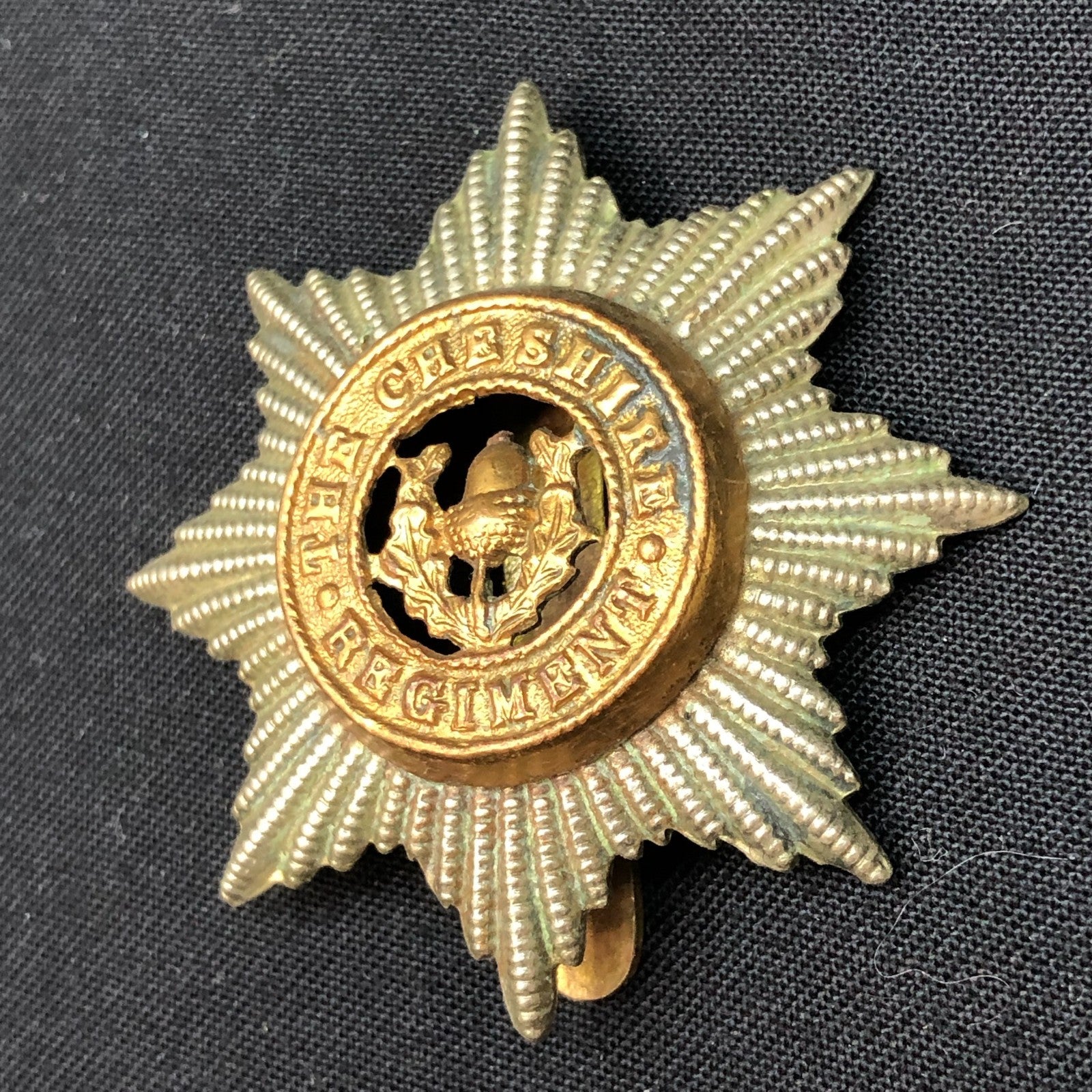 Original WW2 British Army Cap Badge - The Cheshire Regiment - The Militaria Shop