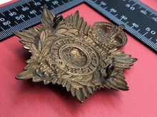 Load image into Gallery viewer, Original WW2 British Navy Royal Marined Helmet Plate / Kings Crown Cap Badge
