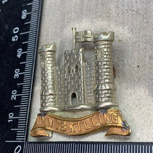 Load image into Gallery viewer, Original WW1 British Army Cap Badge - 6th (Inniskilling) Dragoons
