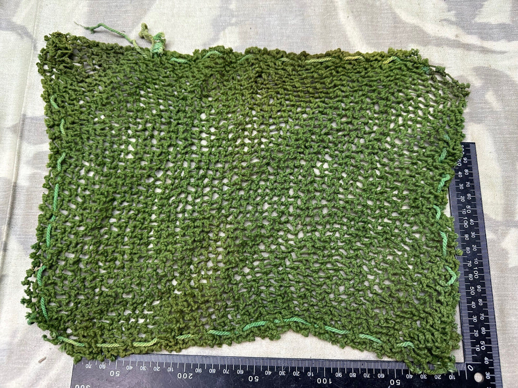 Original WW2 British Army / Canadian Army Camouflaged Helmet Net