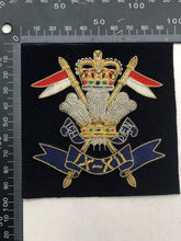 Load image into Gallery viewer, British Army Bullion Embroidered Blazer Badge - 9th 12th Lancers
