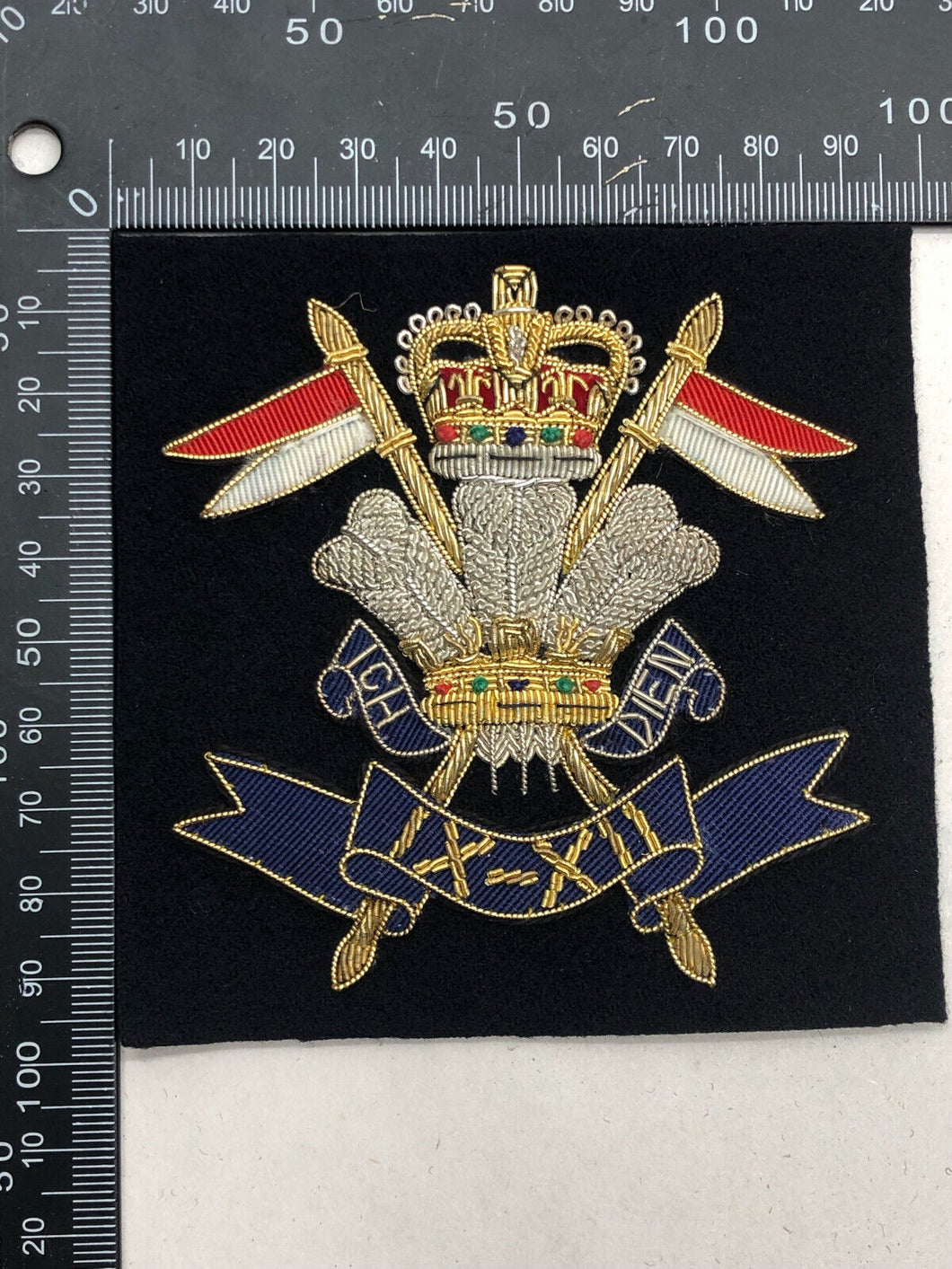 British Army Bullion Embroidered Blazer Badge - 9th 12th Lancers
