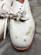 Genuine British Army Women's White Summer Shoes - WW2 Pattern - Size UK 5 L - The Militaria Shop