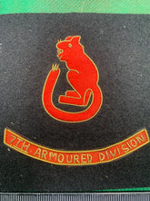 Load image into Gallery viewer, British Army Bullion Embroidered Blazer Badge - 7th Armoured Division
