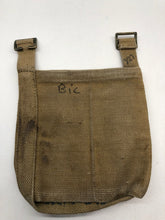 Charger l&#39;image dans la galerie, WW2 British Army 37 Pattern Webbing Water Bottle Carrier Harness - 1943 Dated
