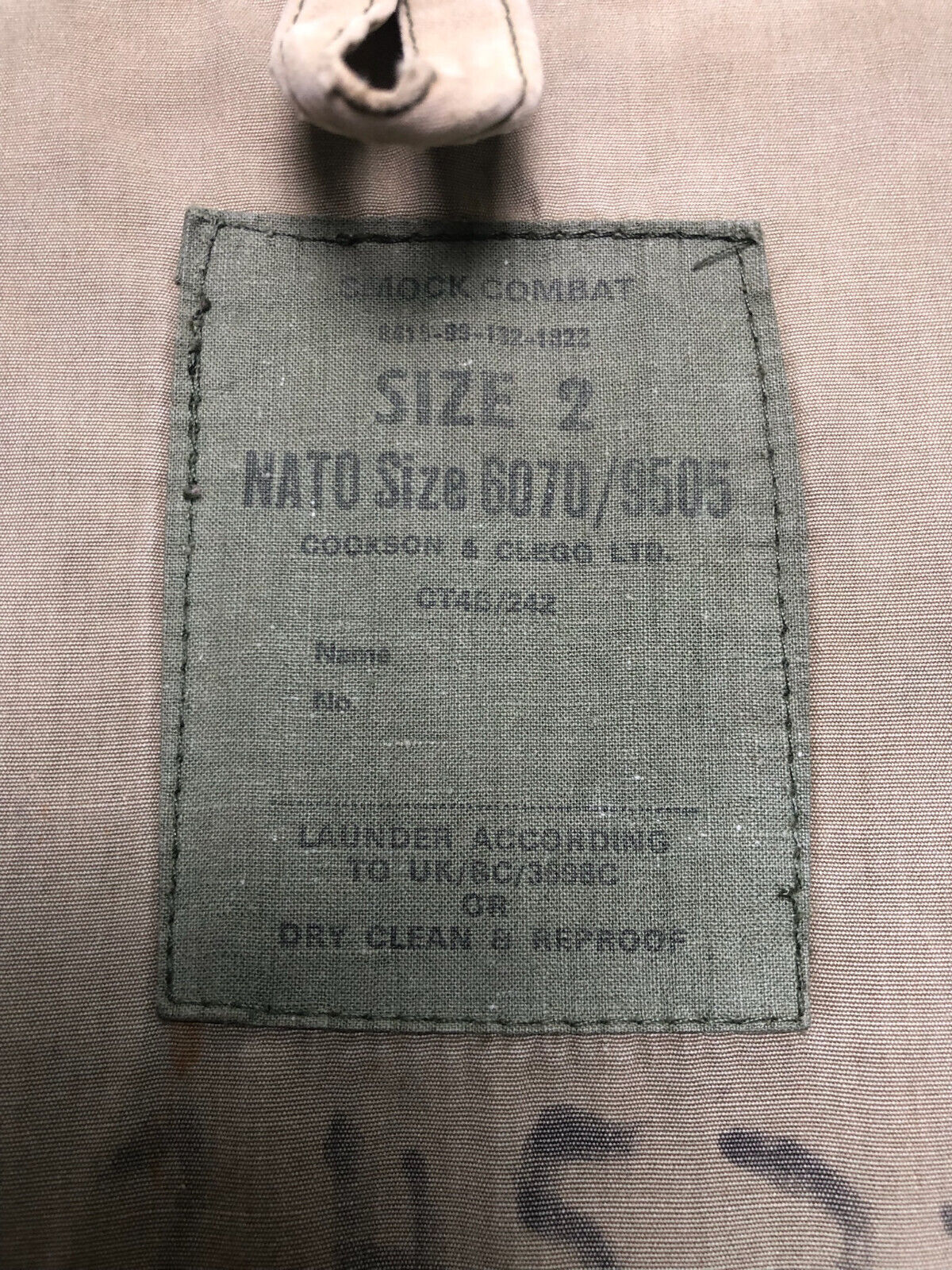 Genuine British Army 68 Pattern DPM Camouflaged Combat Smock - 39" Chest Size 2 - The Militaria Shop