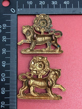 Load image into Gallery viewer, Original WW2 British Army York &amp; Lancaster Regiment Collar Badges
