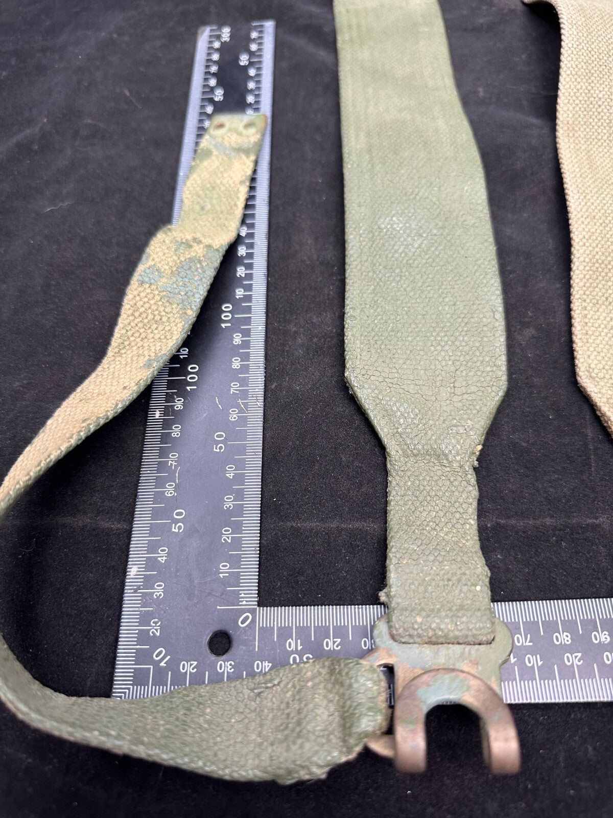 Original WW2 Dated British Army 37 Pattern L Strap Set - The Militaria Shop