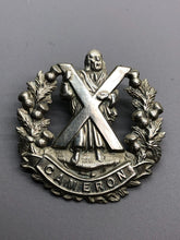 Load image into Gallery viewer, Original WW2 British Army Cameron Highlanders Scottish Cap Badge
