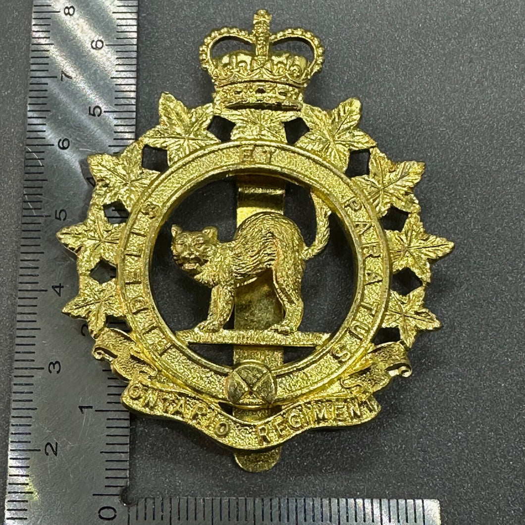 Ontario Regiment - Genuine Canadian Army Cap Badge