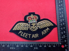 Load image into Gallery viewer, British Army Bullion Embroidered Blazer Badge - Fleet Air Arm
