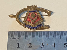 Load image into Gallery viewer, Original WW1 / WW2 Royal Navy - HMS Raleigh Sweetheart Brooch
