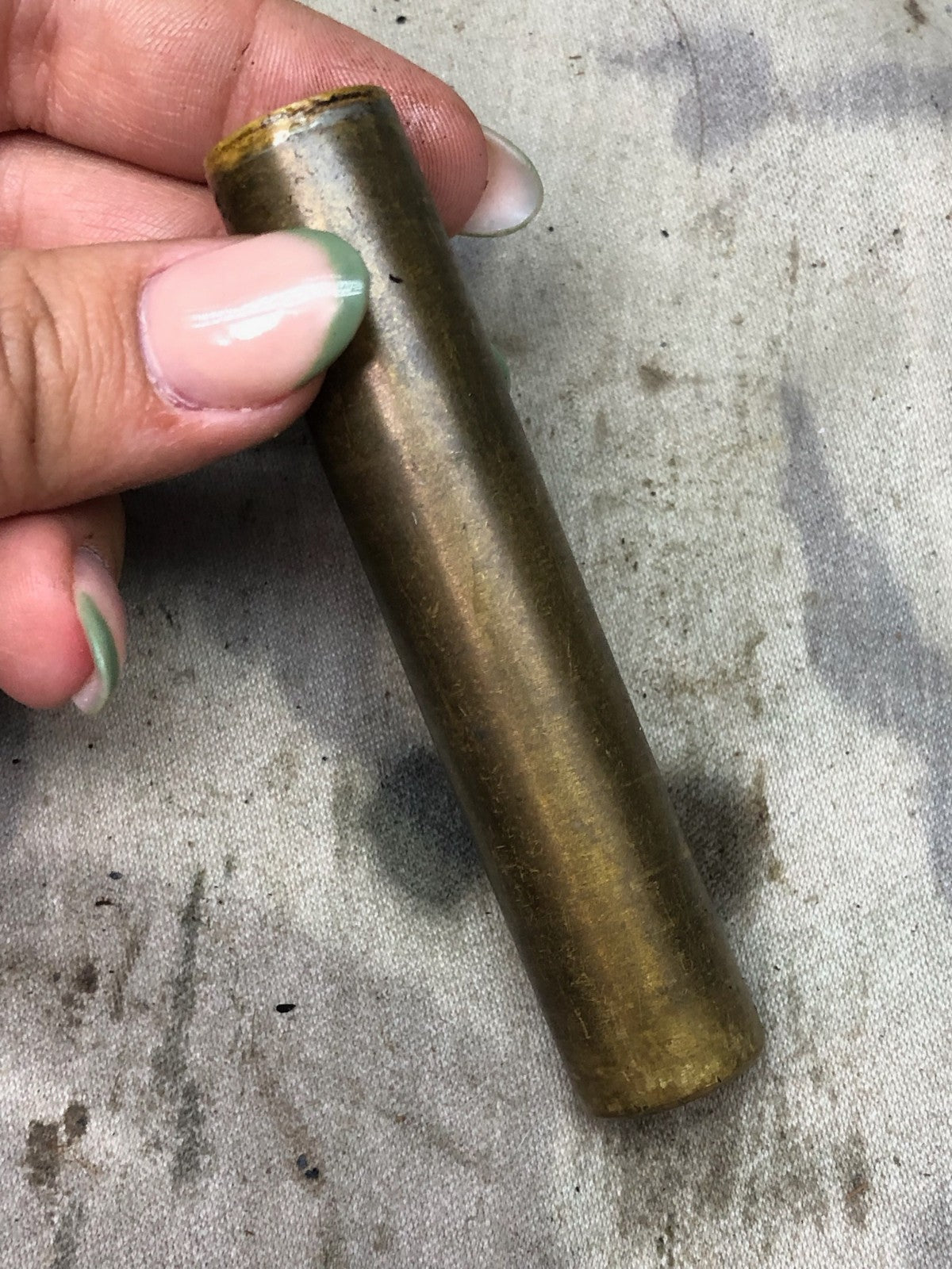 Original WW1 British Army SMLE Enfield Brass Oil Bottle - P-H Maker Marked - The Militaria Shop
