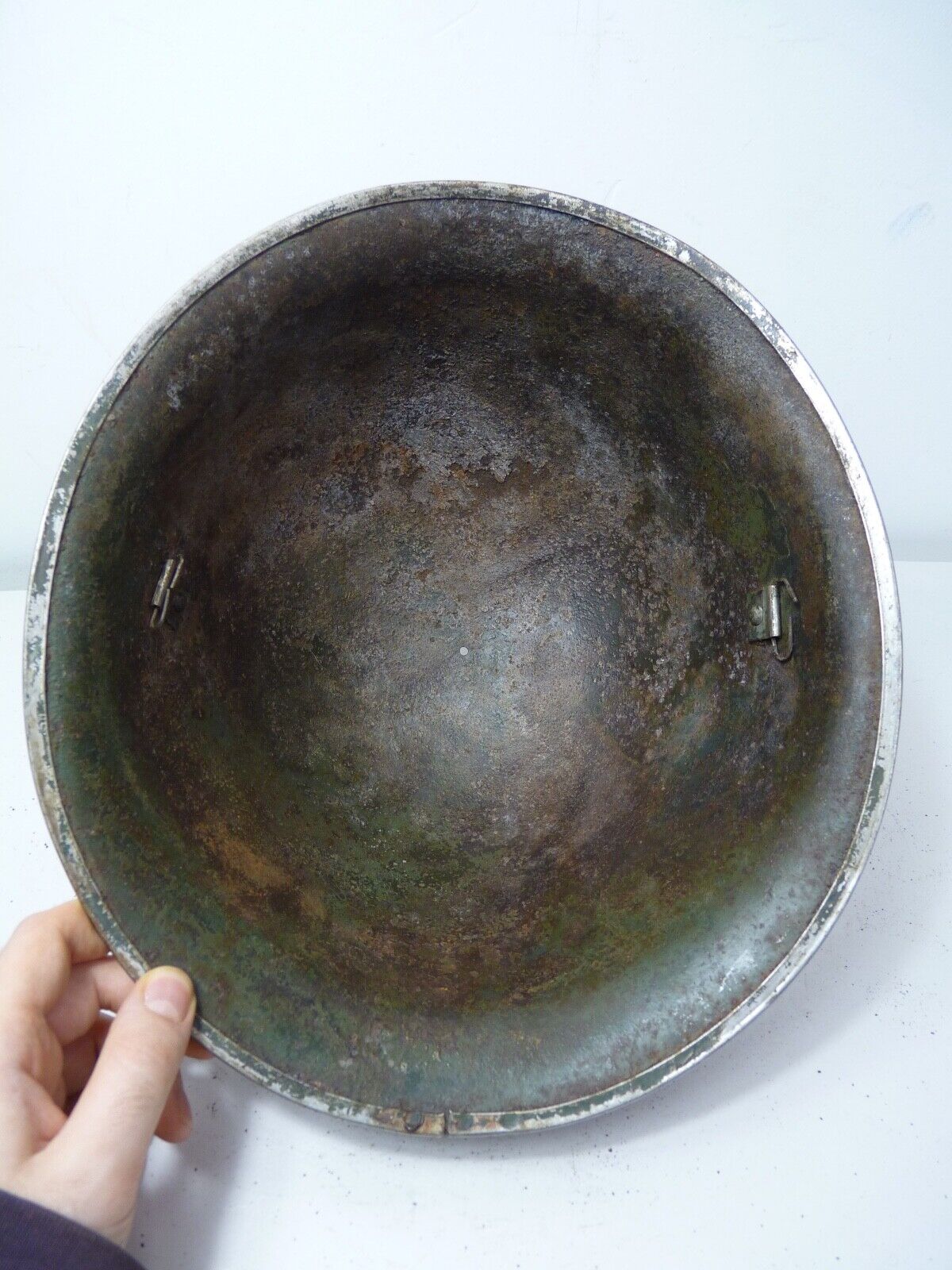 Mk3 Canadian / British Army Original WW2 Turtle Helmet High Rivet - The Militaria Shop