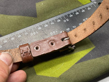 Load image into Gallery viewer, WW2 German Army / Luftwaffe Brown Leather Zeltbahn / Equipment Strap - The Militaria Shop
