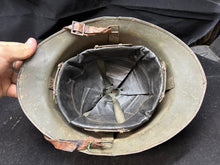 Load image into Gallery viewer, Original WW2 French Army M1926 Adrian Helmet Complete - Rare Large Size
