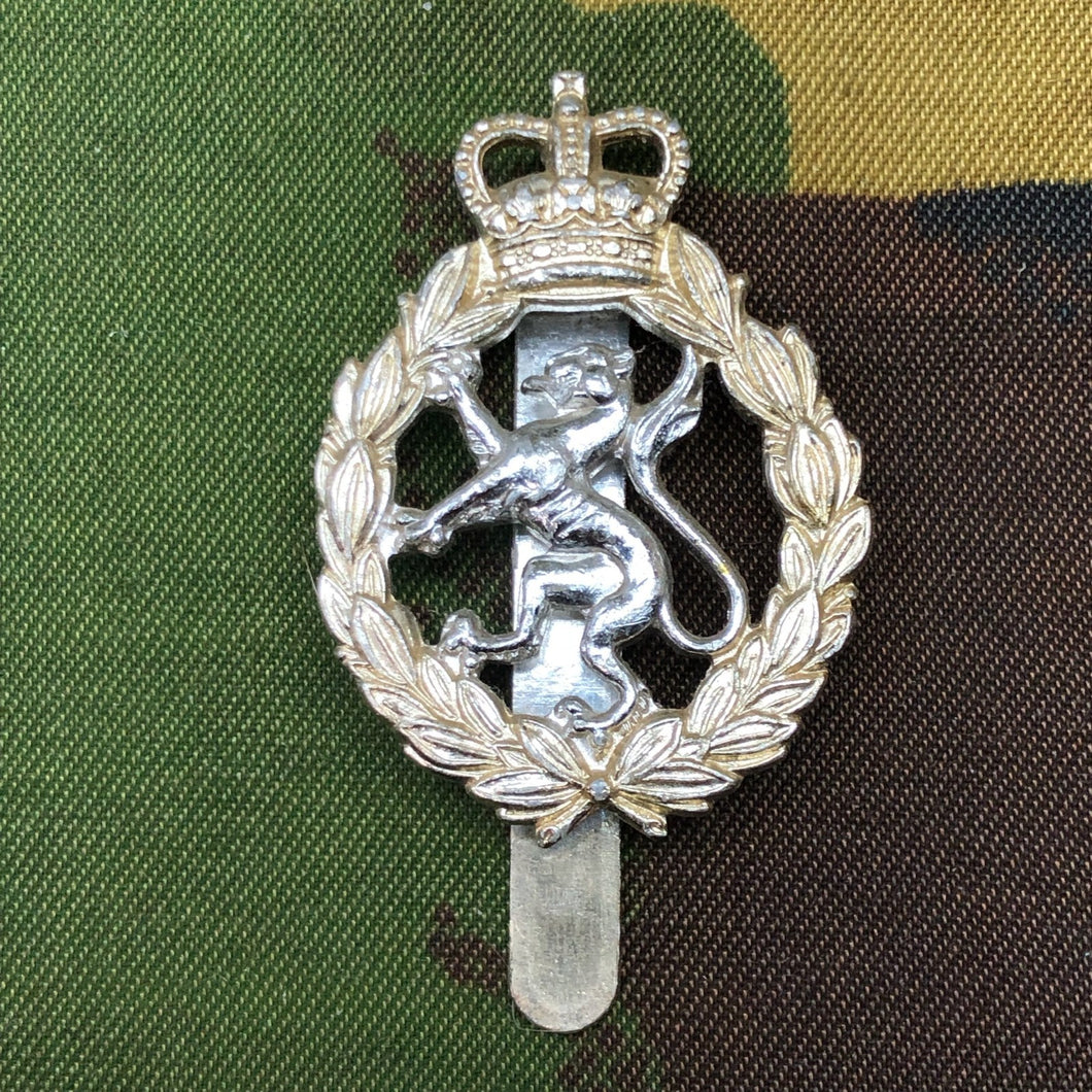Original British Staybrite Army Cap Badge - Women's Royal Army Corps - The Militaria Shop