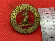 Load image into Gallery viewer, Original British Army WW1 / WW2 - Lovat Scouts Yeomanry Regiment Cap Badge
