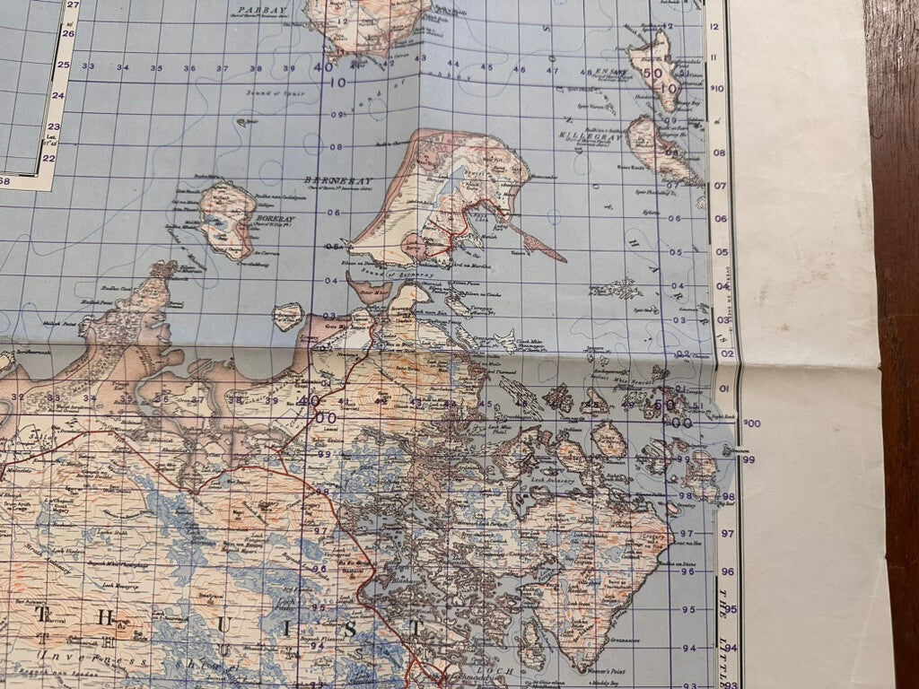 Original WW2 British Army GSGS Map of Scotland - Sollas - The Militaria Shop
