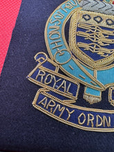 Load image into Gallery viewer, British Army Bullion Embroidered Blazer Badge - Royal Army Ordanance Corps RAOC
