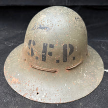 Charger l&#39;image dans la galerie, Original WW2 British Home Front Civilian S.F.P Zuckerman Helmet &amp; Liner
