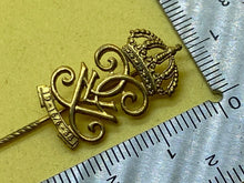 Load image into Gallery viewer, Interesting Swedish Royal Crown Above 19-16/6-38 - Pin Badge in Gilt Metal
