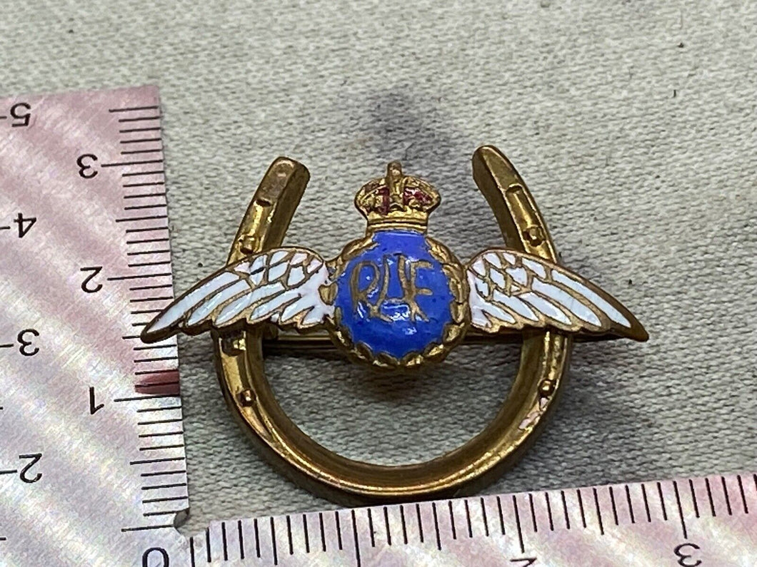 Original British Royal Air Force King's Crown RAF Sweetheart Brooch