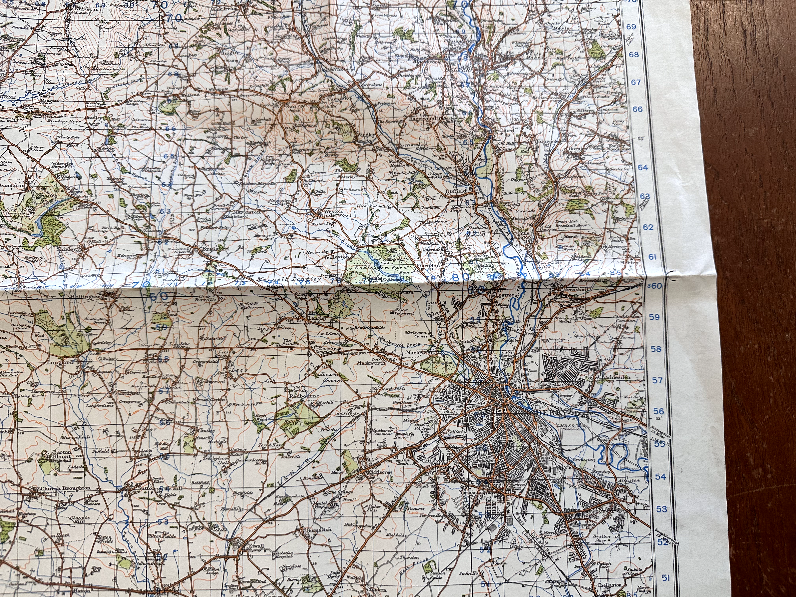 Original WW2 British Army OS Map of Great Britain - Debry - The Militaria Shop