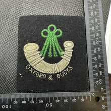 Load image into Gallery viewer, British Army Bullion Embroidered Blazer Badge - Oxford &amp; Bucks - Ox &amp; Bucks LI
