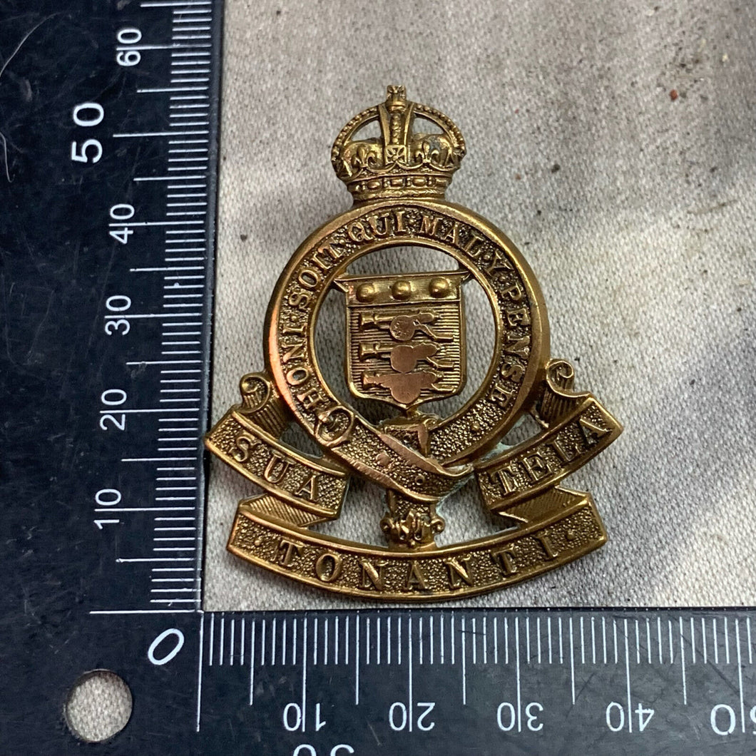 Original WW2 British Army RAOC Royal Army Ordnance Corps Cap Badge