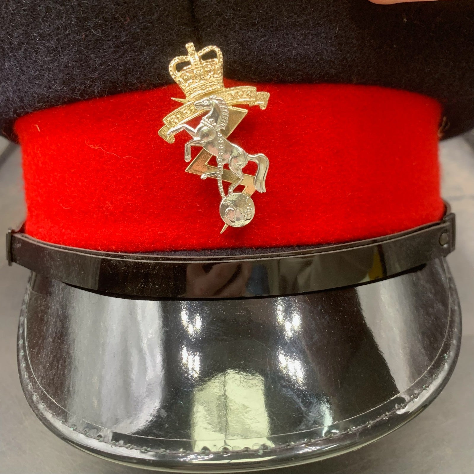 Genuine British Army Cap REME Electrical Mechanical Engineers & Badge - Size 54 - The Militaria Shop