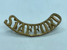 Original WW1 British Army Royal Stafford Regiment Shoulder Title - The Militaria Shop