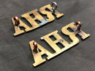 Original WW1 British Army Brass Shoulder Titles - Royal Horse Artillery RHA - The Militaria Shop