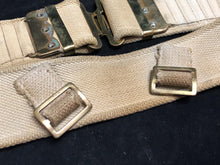 Load image into Gallery viewer, Original WW2 British Army 37 Pattern Economy Pattern Combat Belt - 36&quot; Waist
